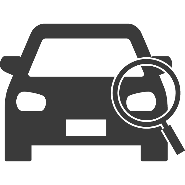車検の必要があるか診断をされる車のイラスト