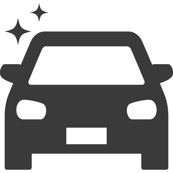 メンテナンス完了した綺麗な車のイラスト