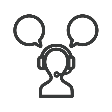 問い合わせを受ける人物のイラスト